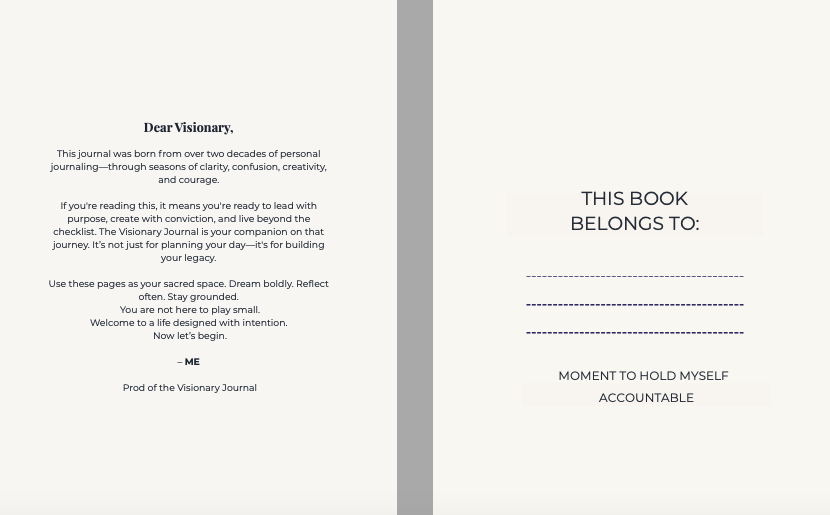 Visionary Journal Journal